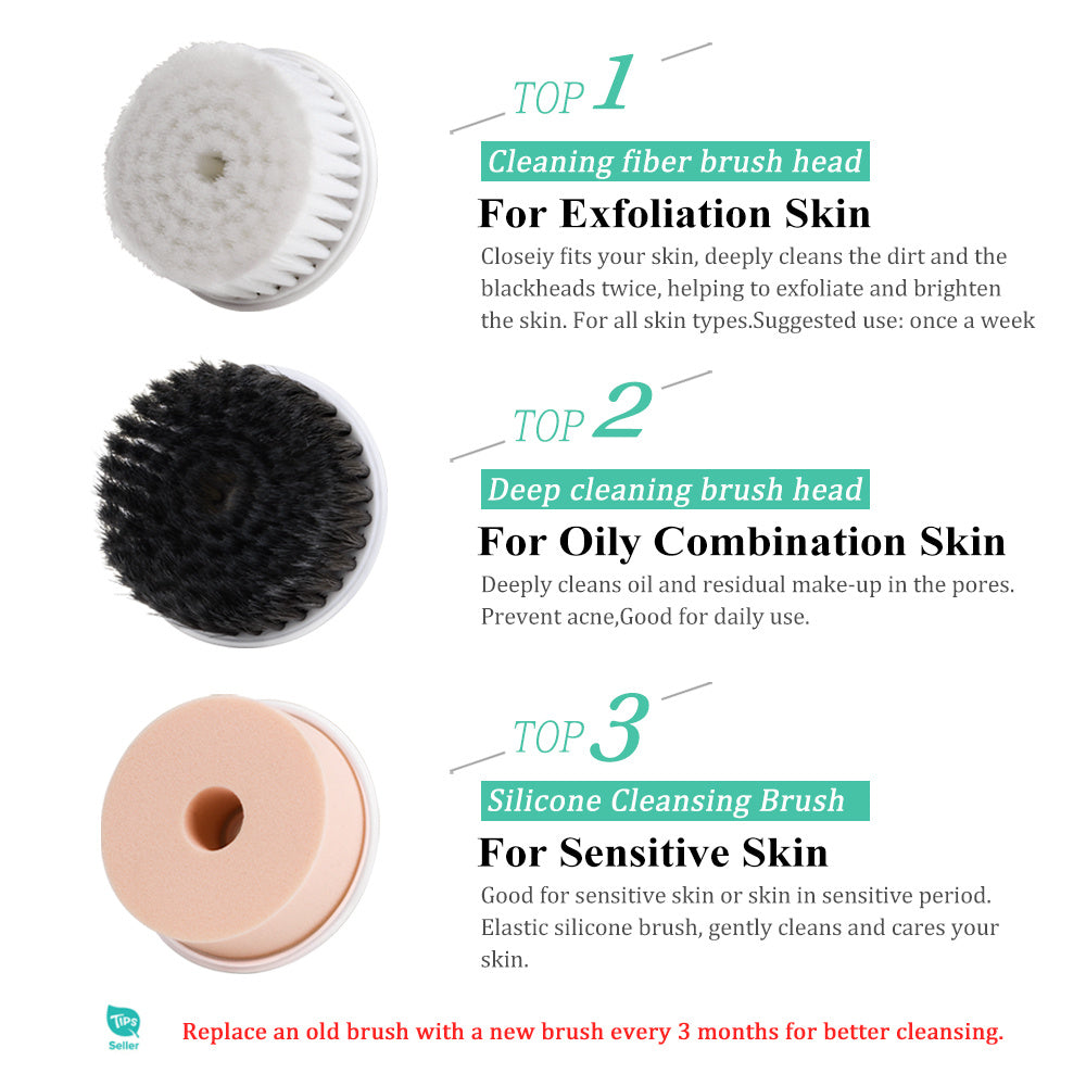 Rotary face brush